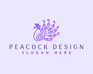 Peacock - Beauty Majestic Peacock logo design