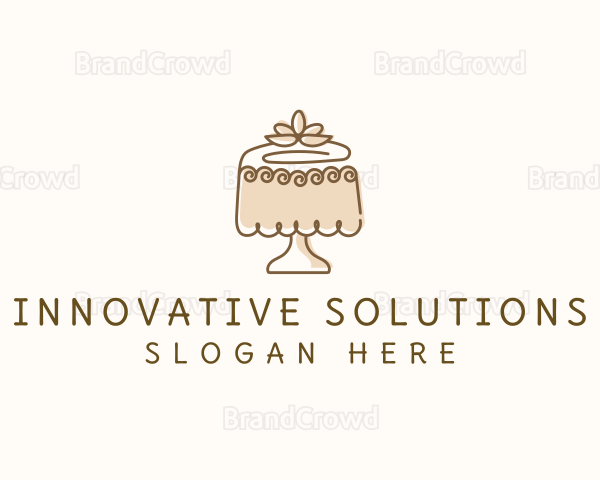 Floral Cake Decoration Logo