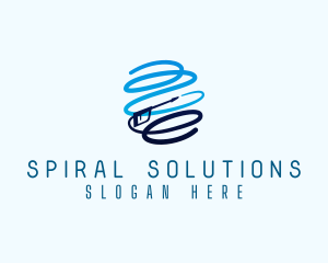 Spiral Pressure Washer Sanitation logo design