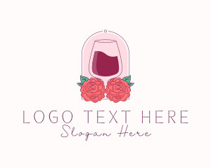 Booze - Elegant Rose Winery logo design