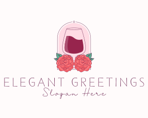 Elegant Rose Winery logo design