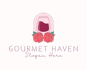 Elegant Rose Winery logo design