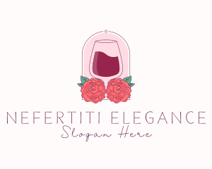 Elegant Rose Winery logo design