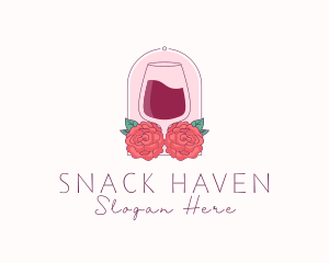 Elegant Rose Winery logo design