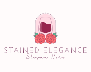 Elegant Rose Winery logo design