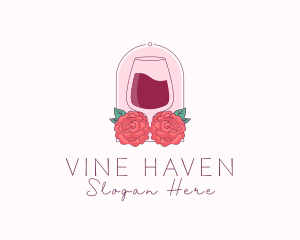 Elegant Rose Winery logo design