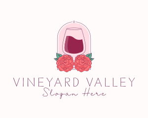 Winery - Elegant Rose Winery logo design