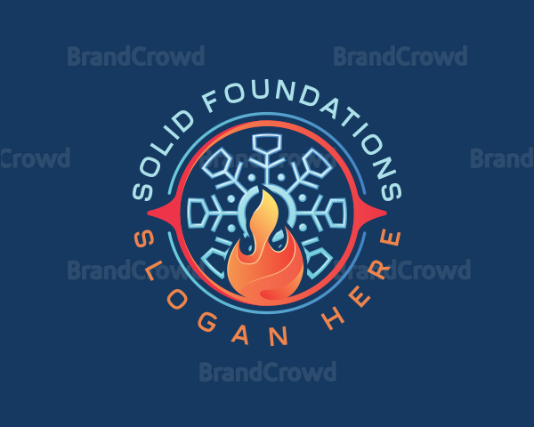 Snowflake Fire Thermal Logo