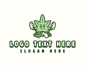 Cannabis - Organic Cannabis Meditation logo design