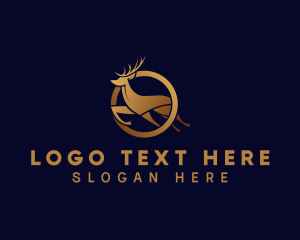 Stag - Premium Reindeer Media logo design