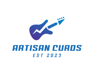 Electric Guitar Band logo design