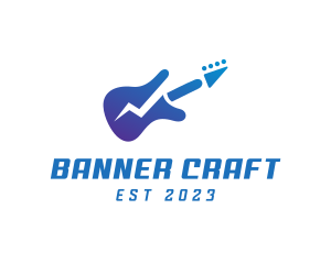 Electric Guitar Band logo design