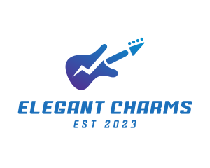 Electric Guitar Band logo design