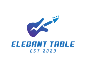 Electric Guitar Band logo design