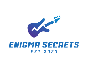 Electric Guitar Band logo design