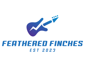 Electric Guitar Band logo design