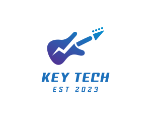 Electric Guitar Band logo design