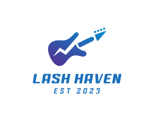 Electric Guitar Band logo design