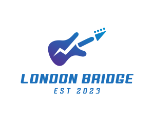 Electric Guitar Band logo design