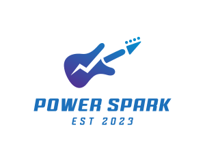 Electric - Electric Guitar Band logo design