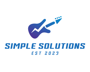 Electric Guitar Band logo design