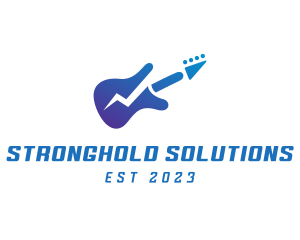 Electric Guitar Band logo design