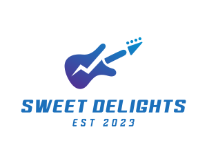 Electric Guitar Band logo design