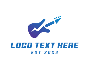 Thunder - Electric Guitar Band logo design