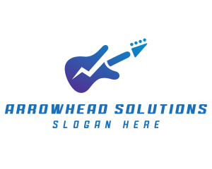 Electric Guitar Band logo design