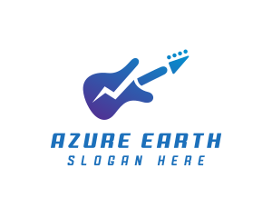 Electric Guitar Band logo design