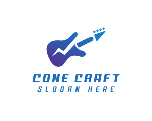 Electric Guitar Band logo design