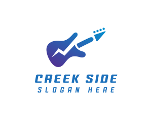 Electric Guitar Band logo design