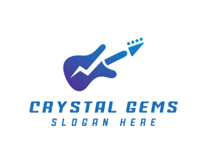 Electric Guitar Band logo design