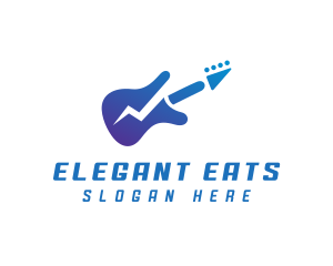 Electric Guitar Band logo design