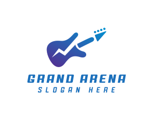 Electric Guitar Band logo design