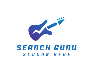 Electric Guitar Band logo design