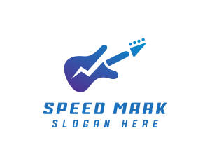 Electric Guitar Band logo design