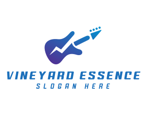 Electric Guitar Band logo design