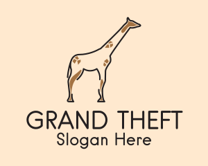 Mongoose - Wildlife Giraffe Safari logo design