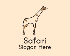 Wildlife Giraffe Safari  logo design