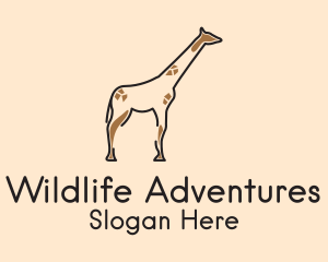 Wildlife Giraffe Safari  logo design