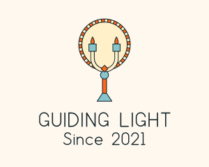 Multicolor Candle Decoration  logo design