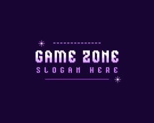 Pixel Game Arcade logo design