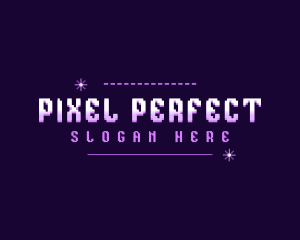 Pixel Game Arcade logo design