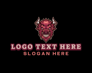 Horn - Bison Horn Gaming logo design