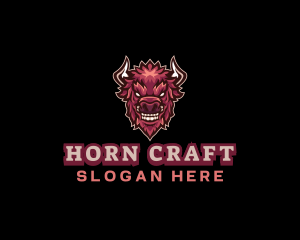 Horn - Bison Horn Gaming logo design