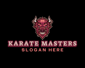 Karate - Bison Horn Gaming logo design