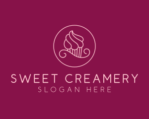 Cupcake Pastry Dessert logo design