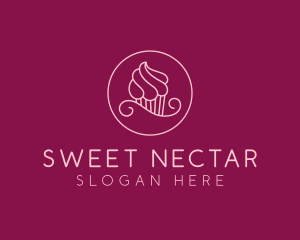 Cupcake Pastry Dessert logo design