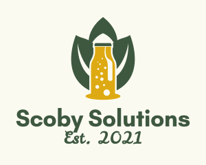 Scoby - Organic Natural Kombucha logo design